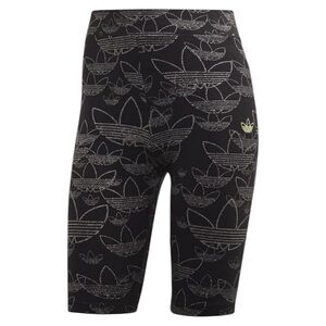 Adidas Originals Black and Silver All Over Print Cycling Tights
